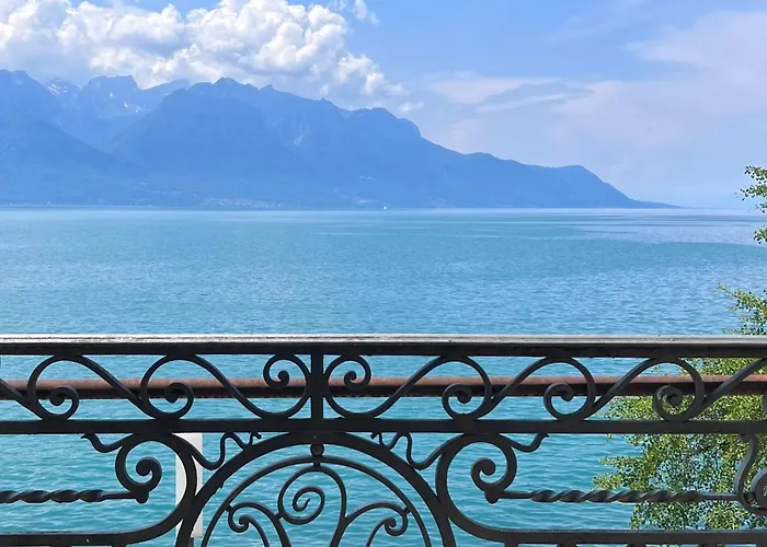 Riviera Waterfront 3 Bedrooms Private Parking Apartman Montreux